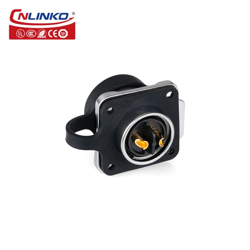 CNLINKO LP20 Series Waterproof Connector, IP68 Fast Locking Connect, 20A 500V 2pin m20 Male and Female LED Outdoor Power Connector (2 pin) - Image 2